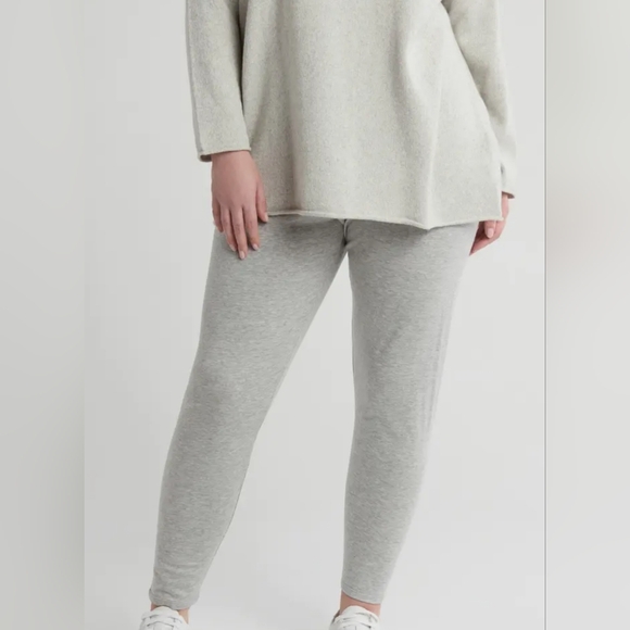 EILEEN FISHER DARK PEARL HIGH WAISTED LEGGINGS - Picture 1 of 4